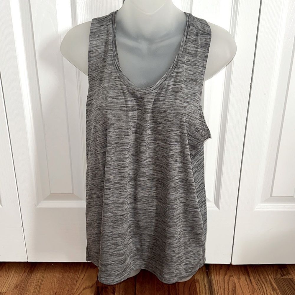 Athletic Works Racer Back Tank Heather Gray Medium M